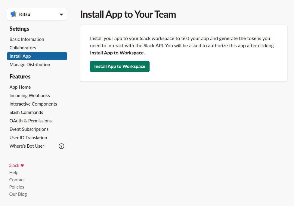 Install app